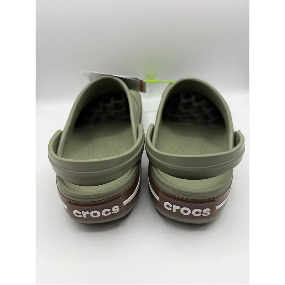 CROCS Crocband Gum Clog 212756 Cargo Green Men’s M 12 NWT